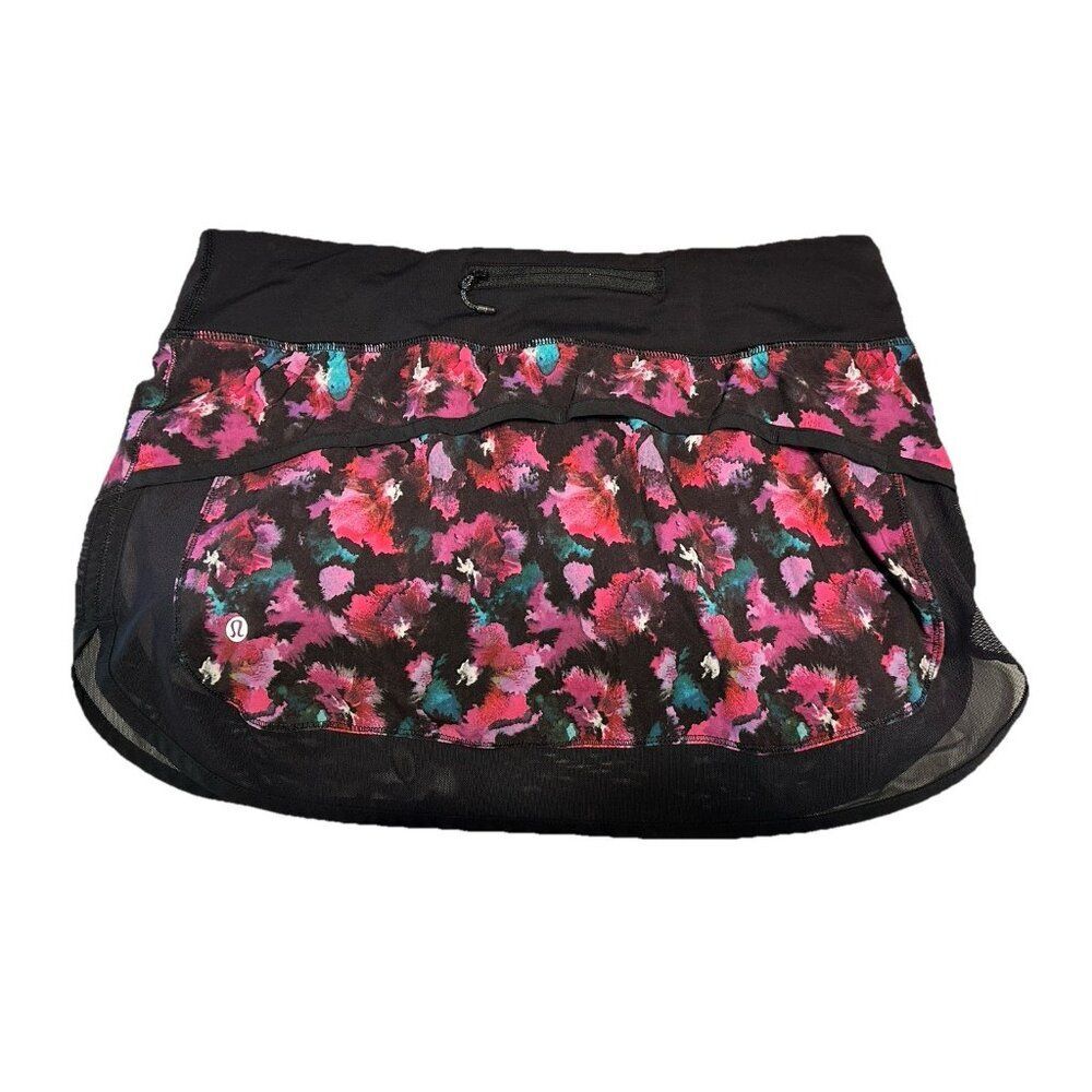 Lululemon  Ladies Sz 8 Tennis Golf pickleball skort Stretch pull on Pocket